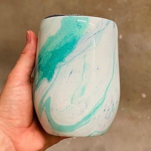 12 oz glitter wine tumbler